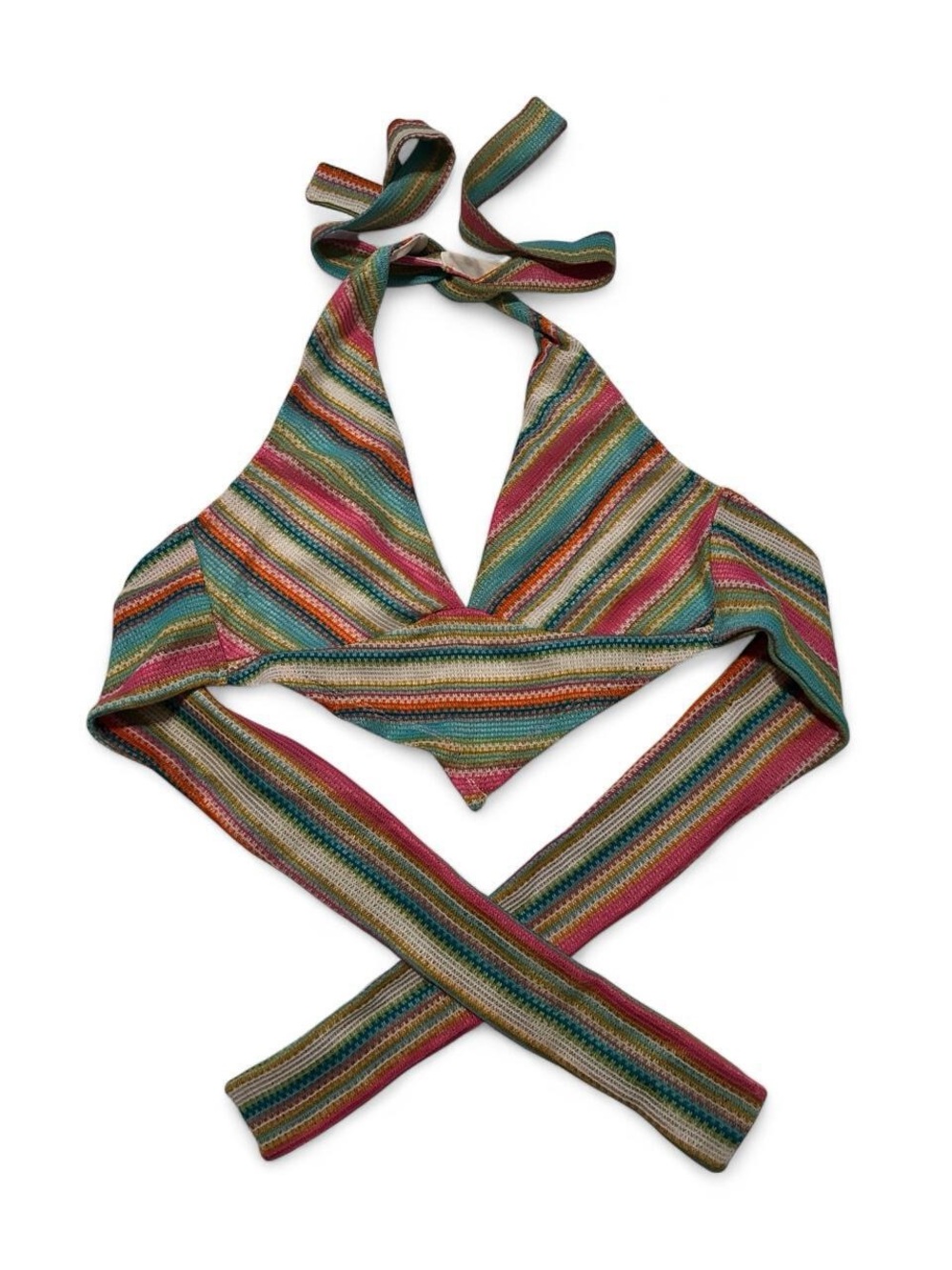 Y2K Kendall & Kylie Knit Halter Wrap Top